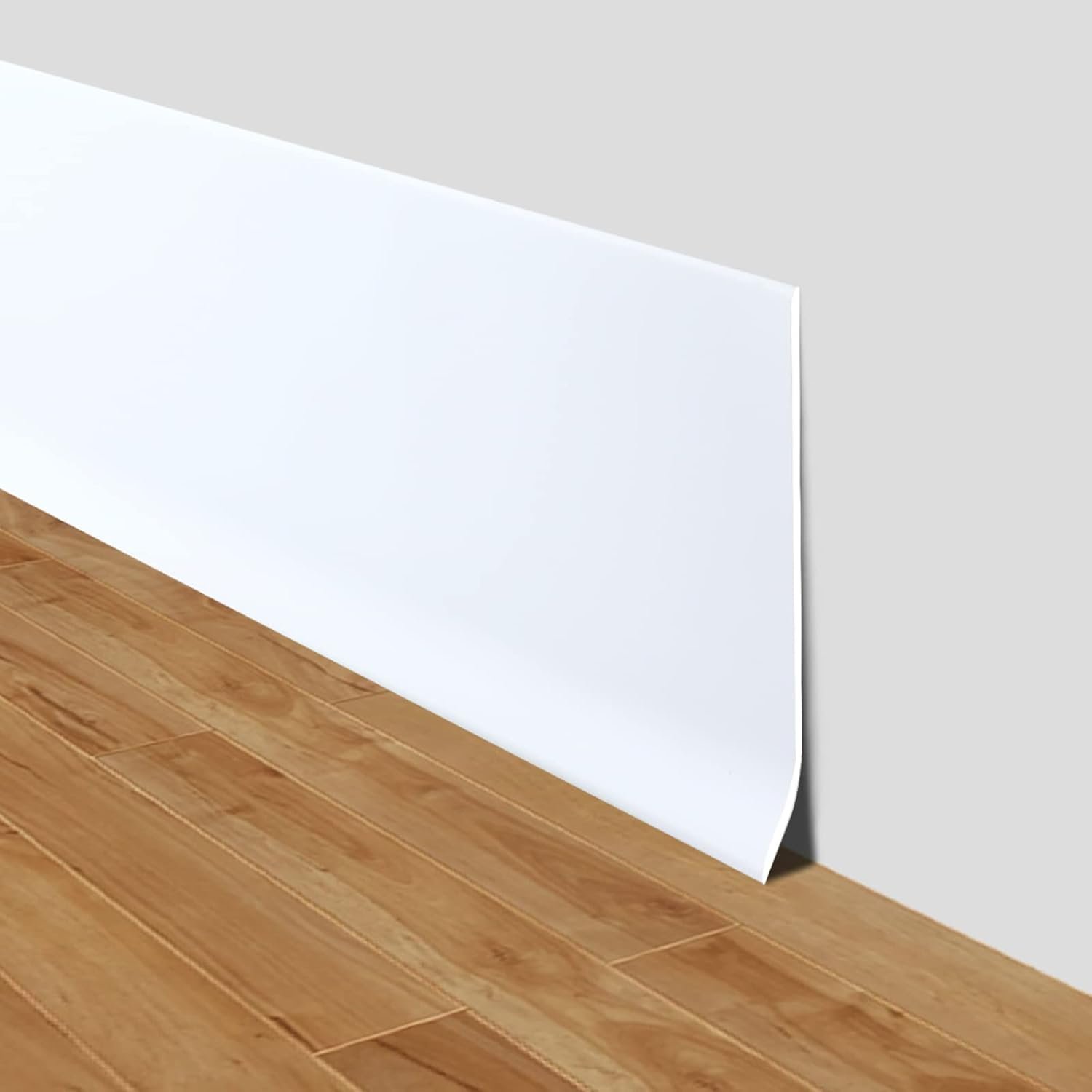 White Self-Adhesive Flexible Vinyl Baseboard