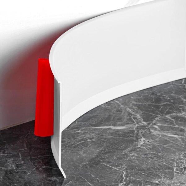 White Self-Stick Vinyl Wall Base Molding Trim