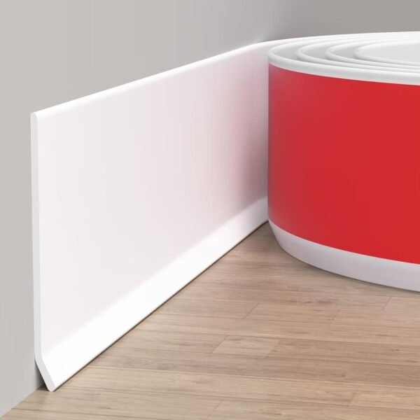 White Self-Adhesive Rubber Wall Base Molding