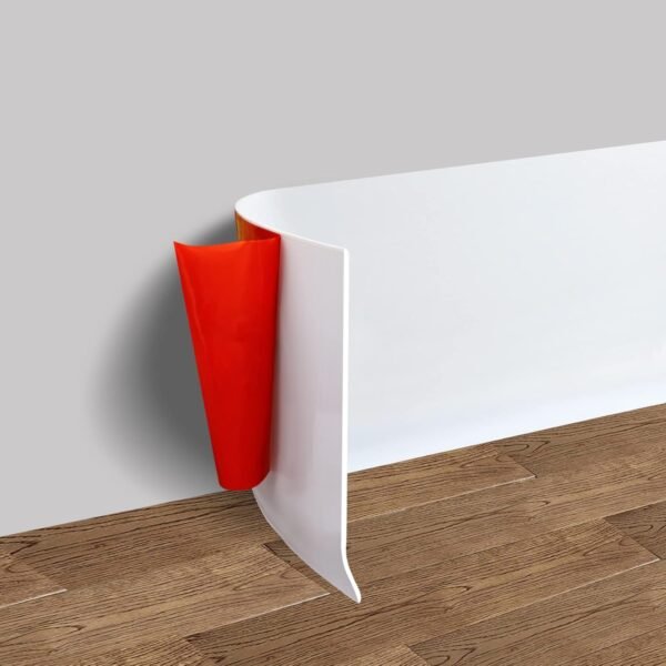 White Adhesive Vinyl Wall Base Trim